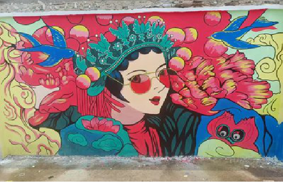 金川墙体彩绘-网红墙