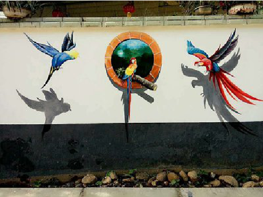 金川视觉错位-3D墙绘设计