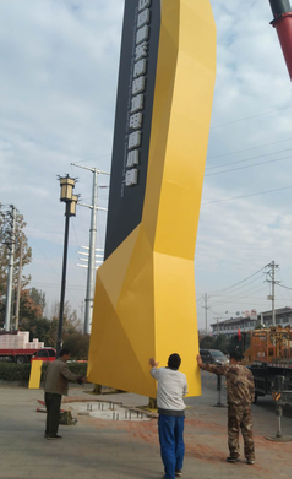 金川标识标牌的安装方法。