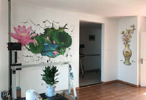 金川墙体彩绘相比墙纸的优势。